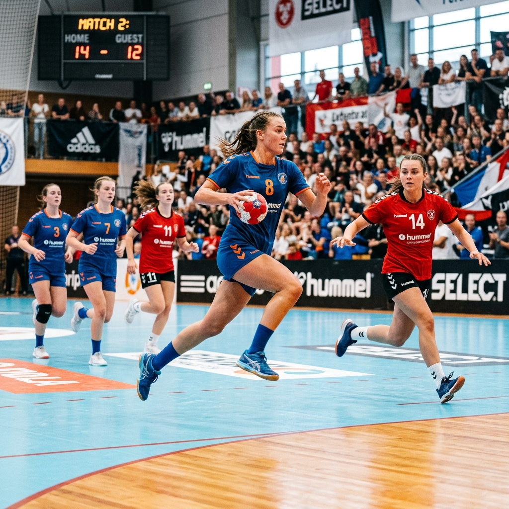 Handball Tournament Action